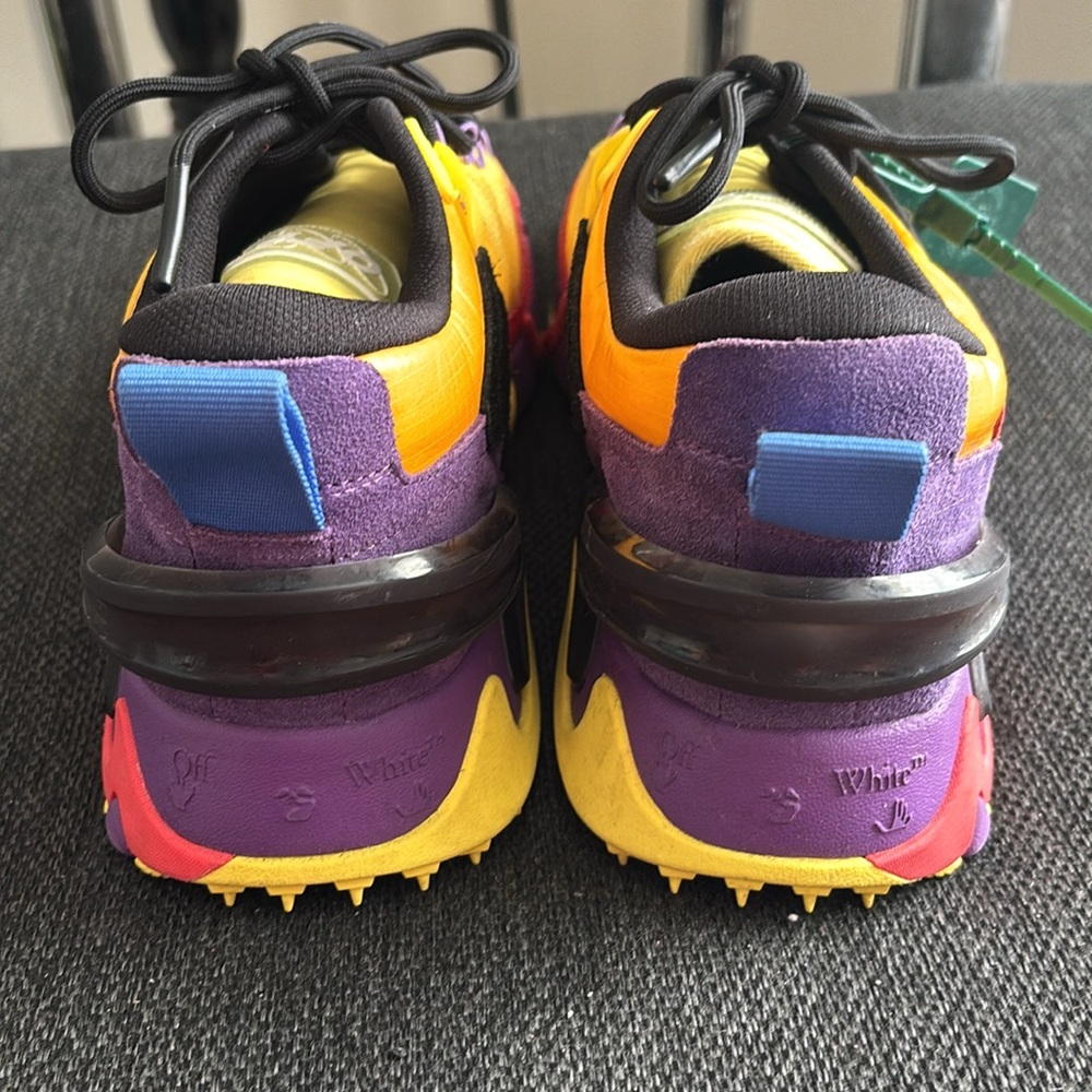 Vibrant Yellow and Red Sneakers - Picture 4 of 14